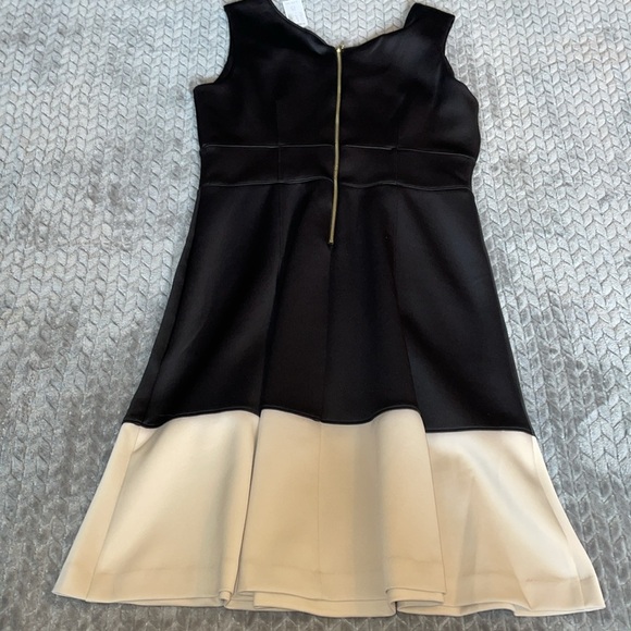 NWT Dress Barn Midi Dress. Black and Cream.  Sleeveless. Back Zipper. Lined.  12 - Picture 11 of 15